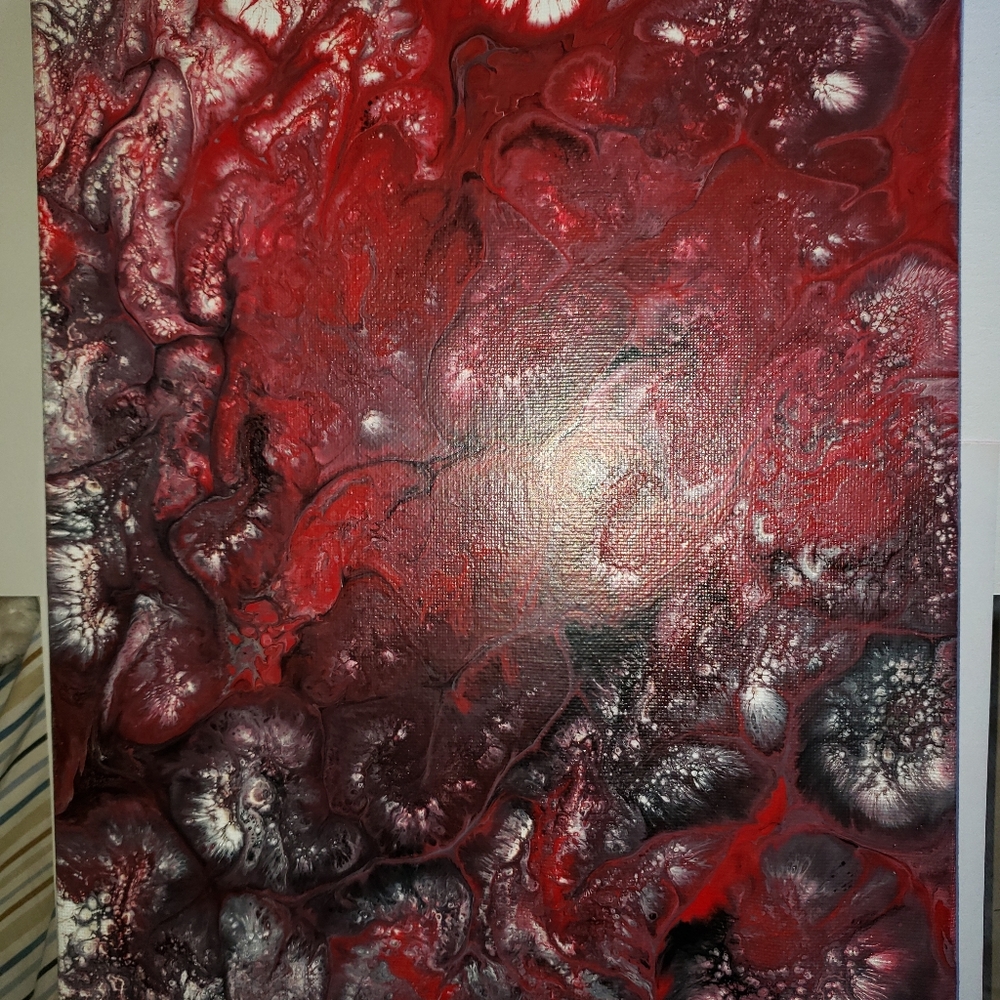 Acrylic pour painting